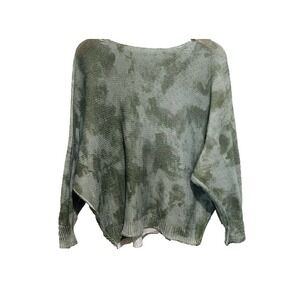 Luisa Ricci Women's Green Knit Long Sleeve Top Size L Preowned